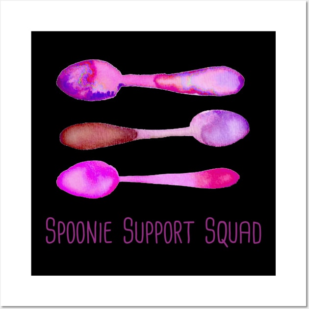 Spoonie Support Squad (Pink)! Wall Art by KelseyLovelle